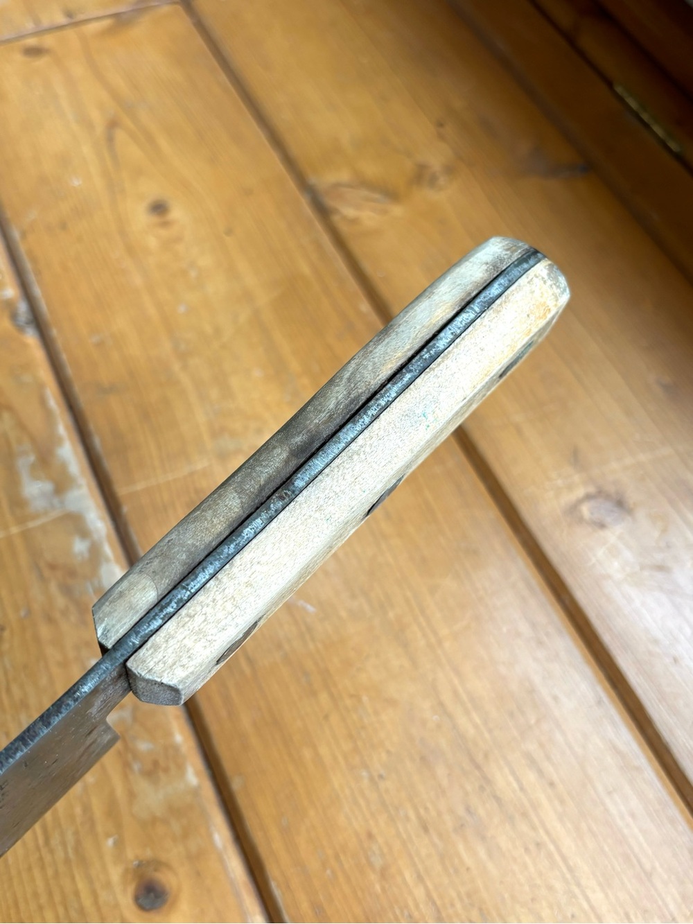 Antique Briddell Carbon Steel Cleaver - Picture 10 of 12